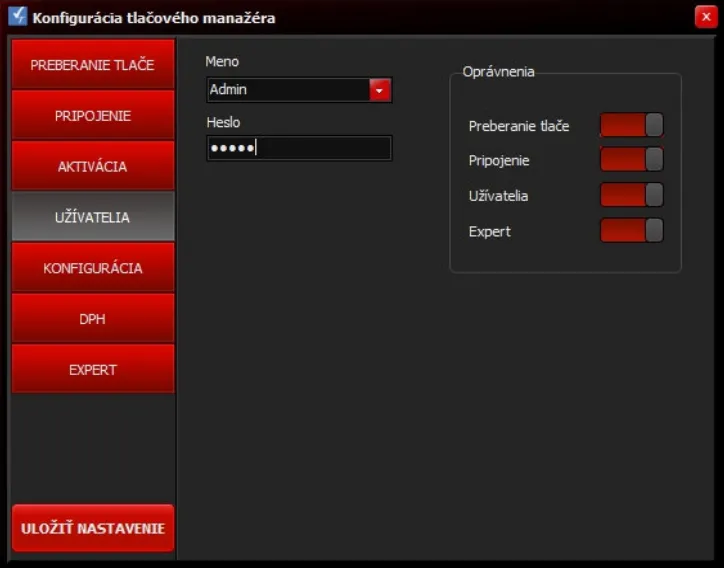 TM5000WIN Užívatelia