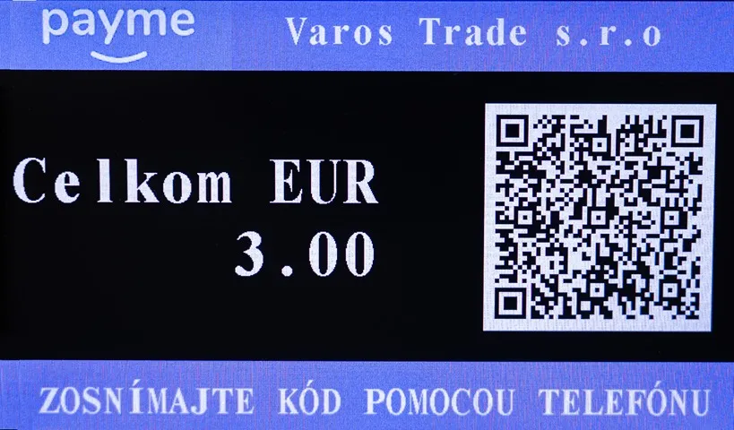 Zákaznícky displej pripojený k FT5000